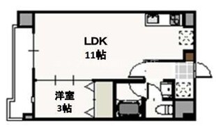 フォンティーヌ弓之町の物件間取画像